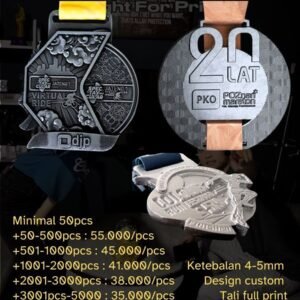 Medali Timah Warna Original